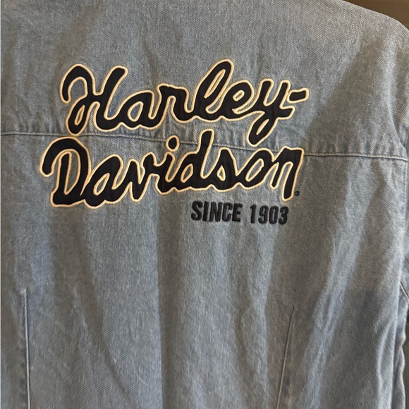 Harley Davidson Denim Jumpsuit - Picture 4 of 5